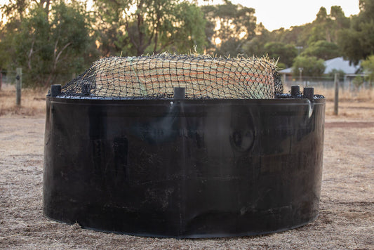 Basic Liberty Supplies Hay Ring with Side Guard and Slow Release Net